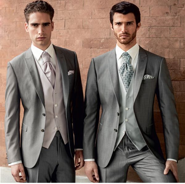 custom made groomsmen peak lapel groom tuxedos grey men suits wedding/prom man blazer/bridegroom(jacket+pants+vest+tie)m658, Black;gray
custom made groomsmen peak lapel groom tuxedos grey men suits wedding/prom man blazer/bridegroom(jacket+pants+vest+tie)m658, Black;gray