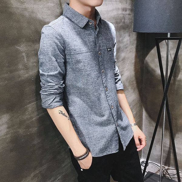 cotton shirts men regular fit long sleeve breathable casual shirts male office blouse dress streetwear camisas hombre, White;black
cotton shirts men regular fit long sleeve breathable casual shirts male office blouse dress streetwear camisas hombre, White;black