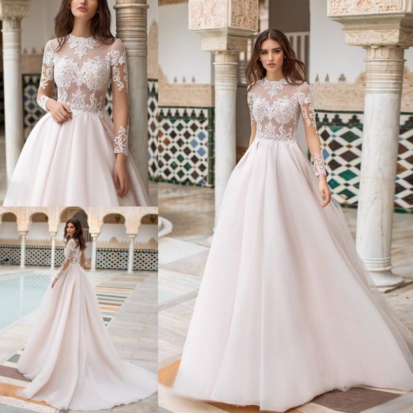 naviblue 2019 dolly long sleeves wedding dresses jewel neck lace appliqued bridal gowns plus size vestido de novia, White
naviblue 2019 dolly long sleeves wedding dresses jewel neck lace appliqued bridal gowns plus size vestido de novia, White