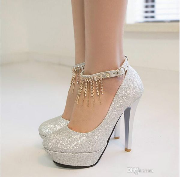 new 2018 single sequined shoes high with a word buckle bridesmaid bridal wedding shoes women's shoes, Black
new 2018 single sequined shoes high with a word buckle bridesmaid bridal wedding shoes women's shoes, Black