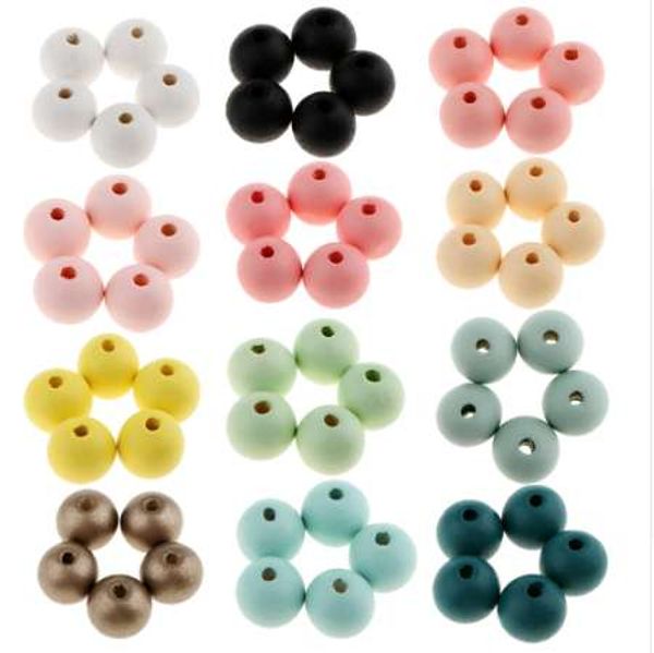 30 pieces/pack round ball wood beads diy jewelry craft making 18mm spacer loose beads multi color choice, Black
30 pieces/pack round ball wood beads diy jewelry craft making 18mm spacer loose beads multi color choice, Black