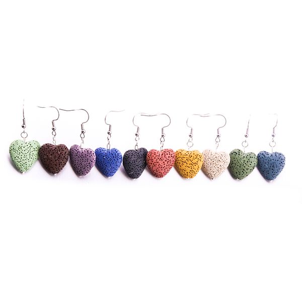 10colors 20mm heart love lava stone dangle earrings essential oil diffuser volcanic rock earrings for women jewelry, Golden
10colors 20mm heart love lava stone dangle earrings essential oil diffuser volcanic rock earrings for women jewelry, Golden