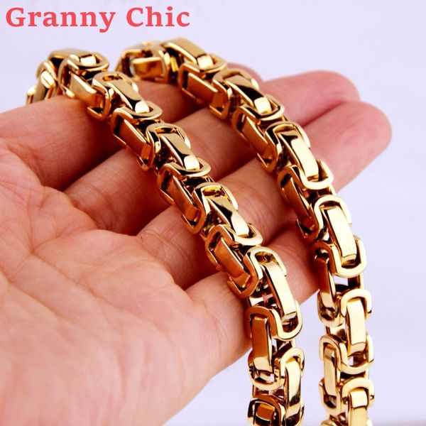 whole salecustomized size 7-40 inch 6/8mm 316l stainless steel gold tone men's byzantine link chain necklace or bracelet bangle, Silver
whole salecustomized size 7-40 inch 6/8mm 316l stainless steel gold tone men's byzantine link chain necklace or bracelet bangle, Silver