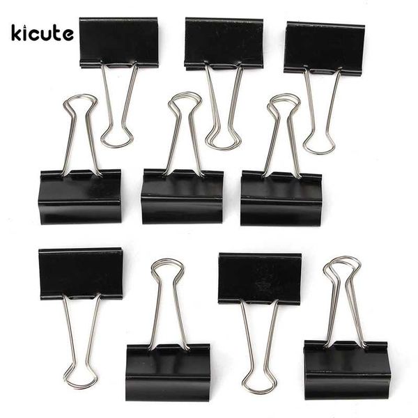 10x 51mm black foldback metal binder clips notes letter paper clip office supplies binding securing stationery accessories
10x 51mm black foldback metal binder clips notes letter paper clip office supplies binding securing stationery accessories