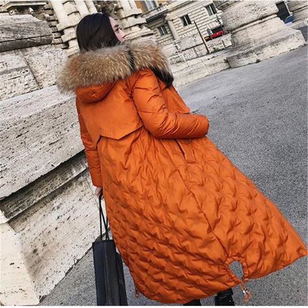 real raccoon fur collar 2018 new fashion winter jacket women white duck down jacket female coat outerwear super warm long parka, Black
real raccoon fur collar 2018 new fashion winter jacket women white duck down jacket female coat outerwear super warm long parka, Black