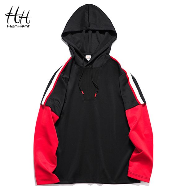 hanhent fake two pieces men's hoodies hooded loose casual fitness sweatshirt red black bodybuilding fashion trend hoody male
hanhent fake two pieces men's hoodies hooded loose casual fitness sweatshirt red black bodybuilding fashion trend hoody male