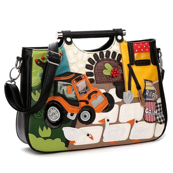 2016 new borsa snowjenny brand italy handicraft art happy farm women messenger bag handbag female shoulder bag totes
2016 new borsa snowjenny brand italy handicraft art happy farm women messenger bag handbag female shoulder bag totes