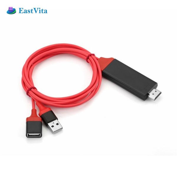 EastVita 1080P Micro USB MHL to HDMI HDTV AV Cable Adapter for Converter for iPhone 7 6S Plus Projector r30
EastVita 1080P Micro USB MHL to HDMI HDTV AV Cable Adapter for Converter for iPhone 7 6S Plus Projector r30