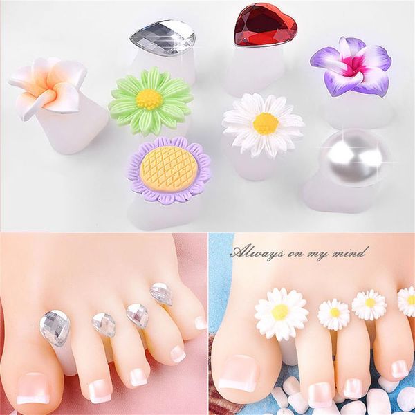 8pcs/set toe silicone separator nail art diy tool pedicure flower waterdrop crystal diamond pearl separator foot care tools
8pcs/set toe silicone separator nail art diy tool pedicure flower waterdrop crystal diamond pearl separator foot care tools
