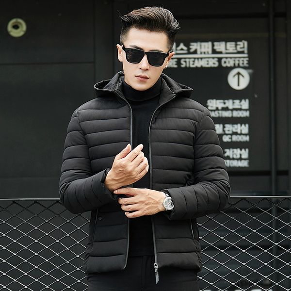 men jackets winter parka 2018 new korean young men plus size coats short thicken down cotton jacket slim winter outerwear no527, Black
men jackets winter parka 2018 new korean young men plus size coats short thicken down cotton jacket slim winter outerwear no527, Black