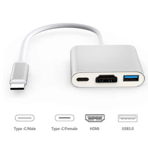 Newest Type-C USB C to HDMI USB 3.1 Type c Multifunction Adapter Cable Male to Female Charging Converter Digital AV Multiport
Newest Type-C USB C to HDMI USB 3.1 Type c Multifunction Adapter Cable Male to Female Charging Converter Digital AV Multiport