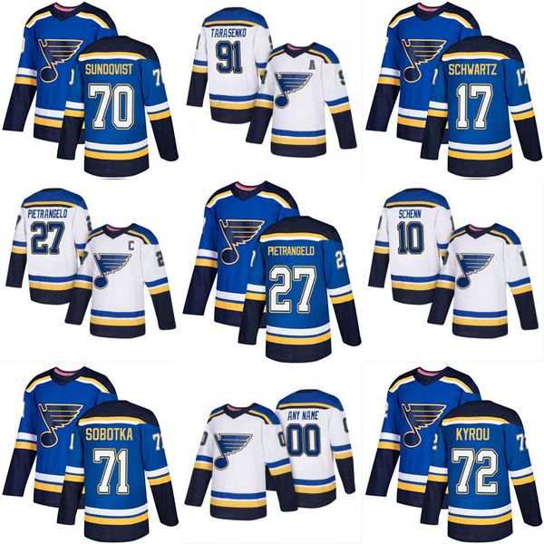 2017-2018 Season St Louis Blues Jersey 70 Oskar Sundqvist 71 Vladimir Sobotka 72 Kyrou Mens Womens Youth Custom Hockey Jerseys
2017-2018 Season St Louis Blues Jersey 70 Oskar Sundqvist 71 Vladimir Sobotka 72 Kyrou Mens Womens Youth Custom Hockey Jerseys