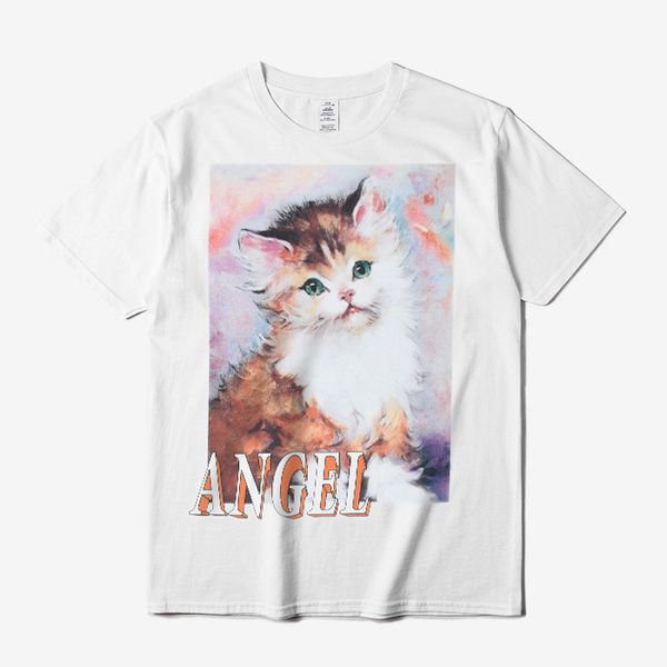 SS18 Heron Preston Angel T-shirt Cute Cat Printed Short Sleeve Tee Men Women 100% Cotton Casual Shirts White Black DFYH0301
SS18 Heron Preston Angel T-shirt Cute Cat Printed Short Sleeve Tee Men Women 100% Cotton Casual Shirts White Black DFYH0301