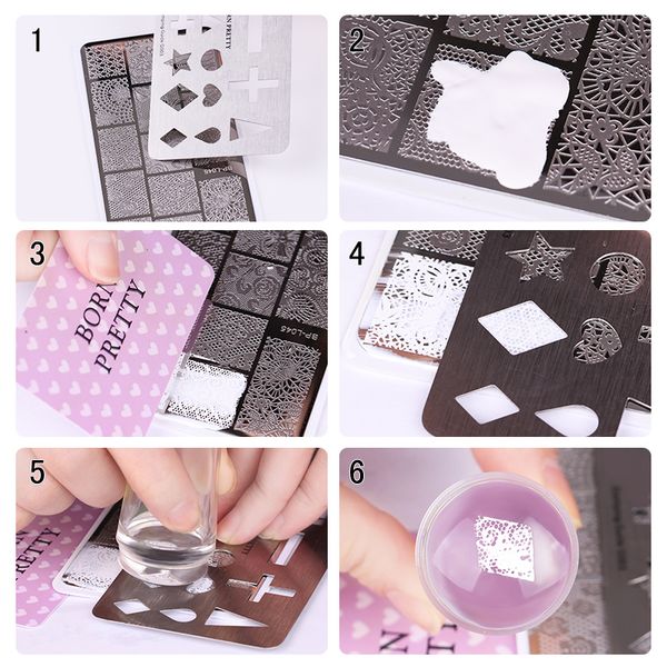 born pretty stamping guide templates rectangle full french nail tips star heart cross 1pc stainless steel nail art tools, White
born pretty stamping guide templates rectangle full french nail tips star heart cross 1pc stainless steel nail art tools, White