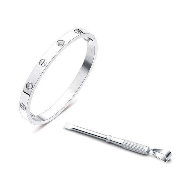 charm screwdriver titanium love bracelets bangles women men cross crystal bracelet femme pulseira feminina masculina a0192, Black
charm screwdriver titanium love bracelets bangles women men cross crystal bracelet femme pulseira feminina masculina a0192, Black