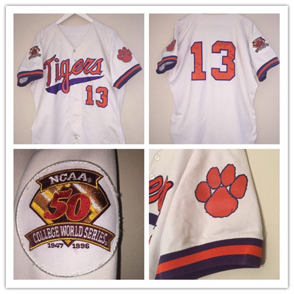 Mens NCAA CLEMSON TIGERS COLLEGE Baseball Jerseys Stitched White #13 1996 College WS Baseball Jersey S-3XL
Mens NCAA CLEMSON TIGERS COLLEGE Baseball Jerseys Stitched White #13 1996 College WS Baseball Jersey S-3XL