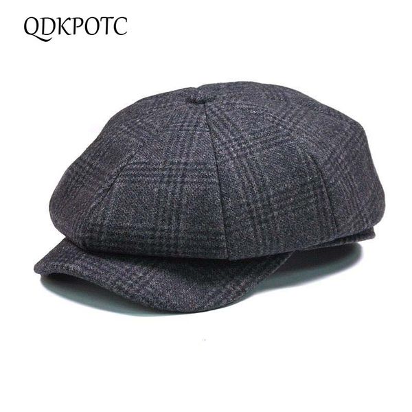 qdkpotc fashion plaid wool newsboy cap men wool ivy hat golf driving flat cabbie flat berets hat, Blue;gray
qdkpotc fashion plaid wool newsboy cap men wool ivy hat golf driving flat cabbie flat berets hat, Blue;gray