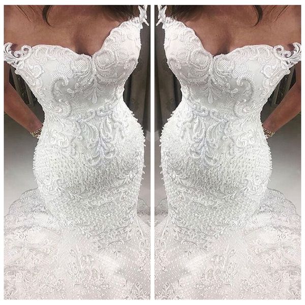 beautiful slim sweetheart lace appliques mermaid wedding dresses beaded custom bridal gowns petite ladies wedding wear cheap, White
beautiful slim sweetheart lace appliques mermaid wedding dresses beaded custom bridal gowns petite ladies wedding wear cheap, White