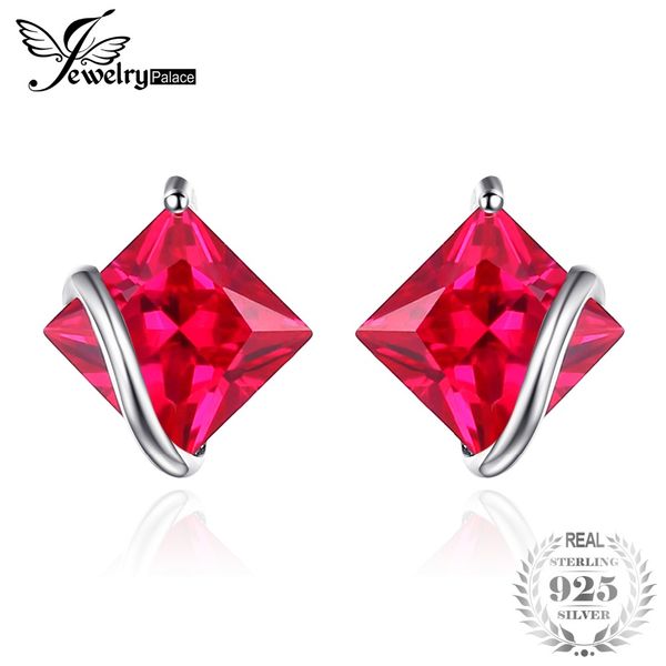 jewelrypalace classic square 2.8ct created red ruby stud earrings charm 925 sterling silver brand wedding fine jewelry for women, Golden;silver
jewelrypalace classic square 2.8ct created red ruby stud earrings charm 925 sterling silver brand wedding fine jewelry for women, Golden;silver
