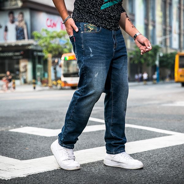 new arrival fashion super large spring jeans men loose straight comfortable full length pants plus size 30-44 46 48, Blue
new arrival fashion super large spring jeans men loose straight comfortable full length pants plus size 30-44 46 48, Blue