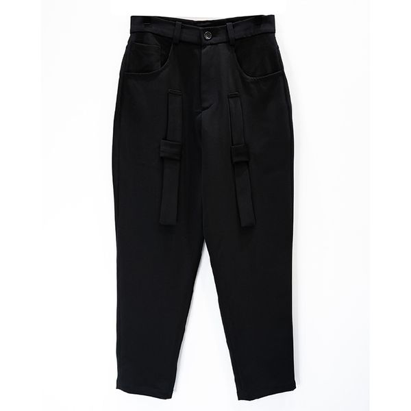 customized plus size 27-44 new men's clothing fashion original design personality stage show simple nine pants, Black
customized plus size 27-44 new men's clothing fashion original design personality stage show simple nine pants, Black