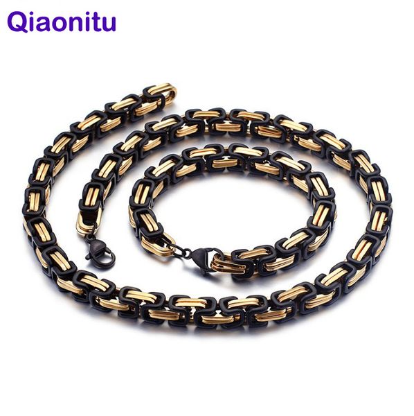 byzantine box chains necklace for men silver gold black customized mens necklaces bracelet stainless steel jewelry 5mm/6mm/8mm
byzantine box chains necklace for men silver gold black customized mens necklaces bracelet stainless steel jewelry 5mm/6mm/8mm