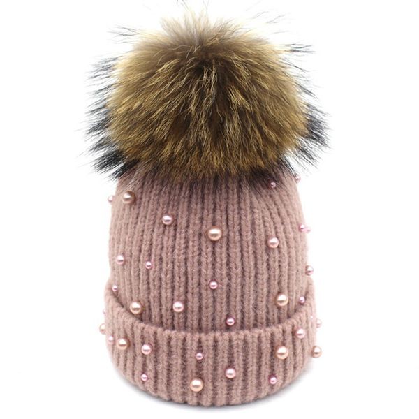 winter hat natural fur pompom beanies for women female girls elegant warm skullies beanies faux pearl beaded design bonnet cap, Blue;gray
winter hat natural fur pompom beanies for women female girls elegant warm skullies beanies faux pearl beaded design bonnet cap, Blue;gray