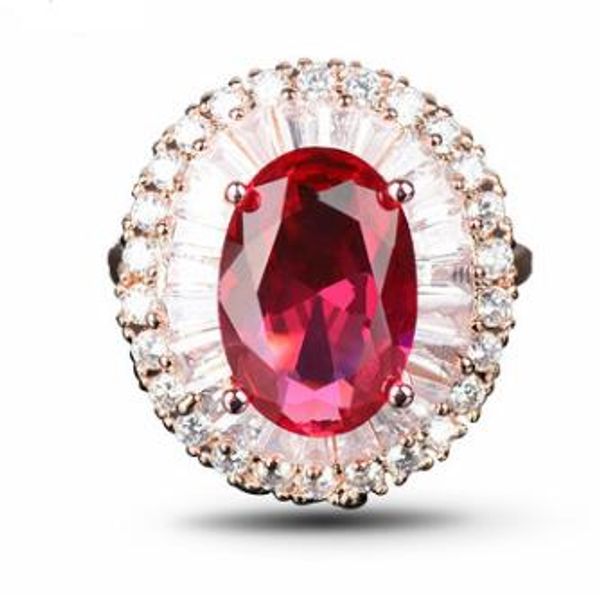 european and american foreign trade fashion jewelry oval ruby simple micro-inlaid zircon high-grade ring, Silver
european and american foreign trade fashion jewelry oval ruby simple micro-inlaid zircon high-grade ring, Silver