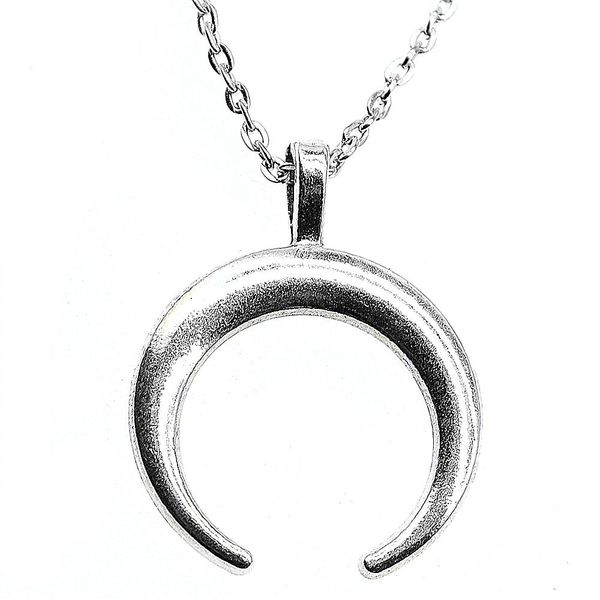 wysiwyg 5 pieces metal chain necklaces pendants male necklace fashion horns crescent moon 33x26mm n2-b13745, Silver
wysiwyg 5 pieces metal chain necklaces pendants male necklace fashion horns crescent moon 33x26mm n2-b13745, Silver