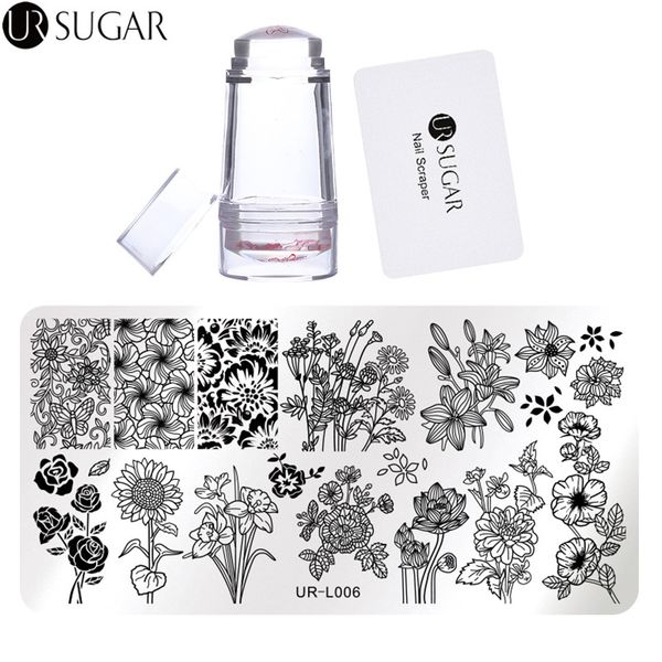 ur sugar 3pcs flower nail stamping plate set clear jelly silicone stamper matte scraper nail art image plate stamping polish kit, White
ur sugar 3pcs flower nail stamping plate set clear jelly silicone stamper matte scraper nail art image plate stamping polish kit, White