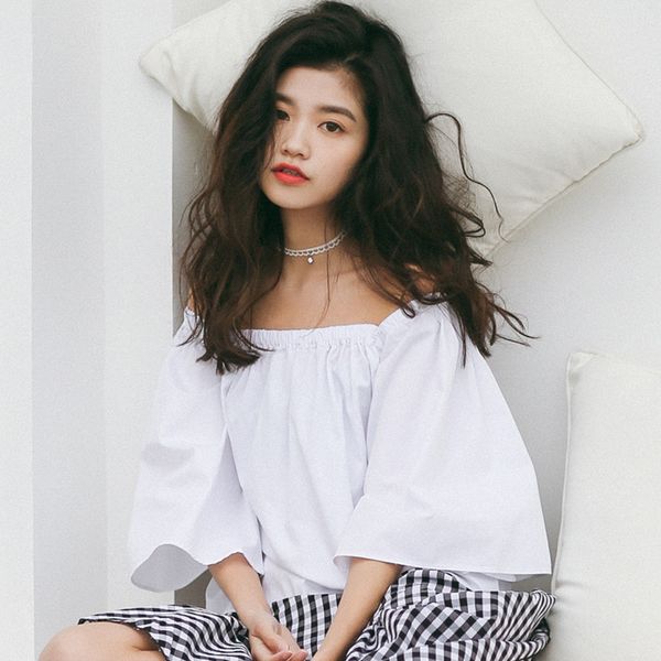summer off shoulder blouse women korean style fashion flare sleeve ladies shirts casual vinatge white blue short top
summer off shoulder blouse women korean style fashion flare sleeve ladies shirts casual vinatge white blue short top