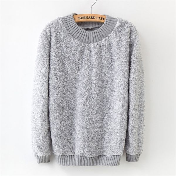 europe america high-quality women's sweater pullover loose fleece solid color large size women sweaters 2018 autumn winter new, White;black
europe america high-quality women's sweater pullover loose fleece solid color large size women sweaters 2018 autumn winter new, White;black