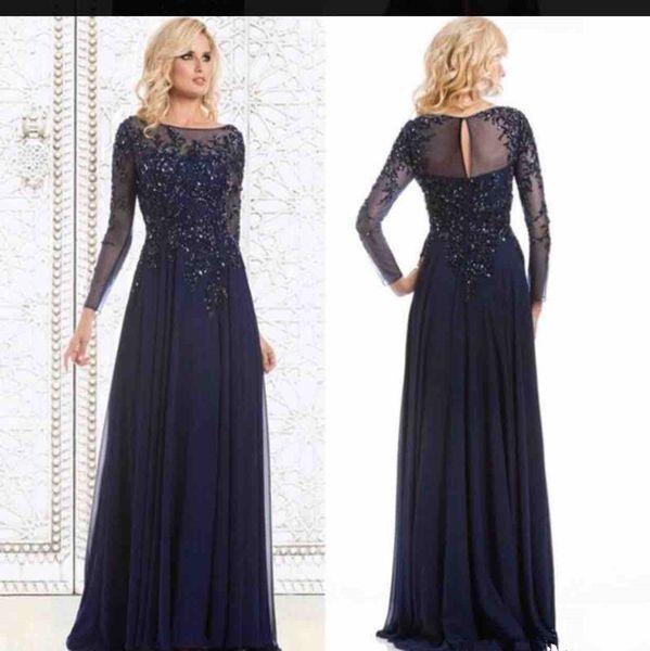 long sleeve dark navy mother of the bride dress sparkly beaded appliques chiffon floor length wedding guest dress special occasion, Black;red
long sleeve dark navy mother of the bride dress sparkly beaded appliques chiffon floor length wedding guest dress special occasion, Black;red