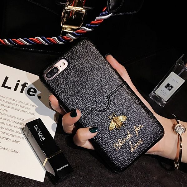 Luxury Fashion brand Classic 3D Metallic Honey Bee Card soft Leather hard phone case for iphone 6 s 7 8 plus X XR XS Max cover
Luxury Fashion brand Classic 3D Metallic Honey Bee Card soft Leather hard phone case for iphone 6 s 7 8 plus X XR XS Max cover