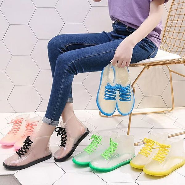 wholesale colors pvc transparent rain boot women martin boots fashion rain boots girl shoes rubber lace up ladies ankle boots wellies l-79, Black
wholesale colors pvc transparent rain boot women martin boots fashion rain boots girl shoes rubber lace up ladies ankle boots wellies l-79, Black