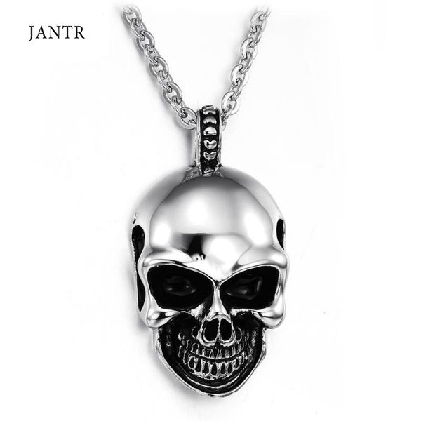 jantr personalized men's titanium steel necklace skull pendant antique silver fashion creative men's accessories
jantr personalized men's titanium steel necklace skull pendant antique silver fashion creative men's accessories