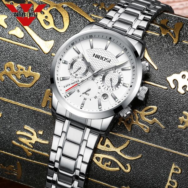 nibosi luxury business watch casual fashion quartz wristwatch classic calendar date window 30m waterproof relogio masculino, Slivery;brown
nibosi luxury business watch casual fashion quartz wristwatch classic calendar date window 30m waterproof relogio masculino, Slivery;brown