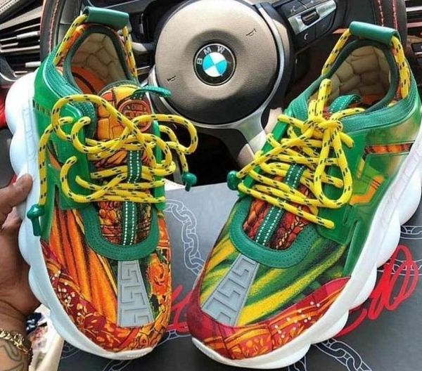 2018 chain reaction neaker all color black leather neaker luxury de igner women men lover trainer ca ual hoe real aw3
2018 chain reaction neaker all color black leather neaker luxury de igner women men lover trainer ca ual hoe real aw3