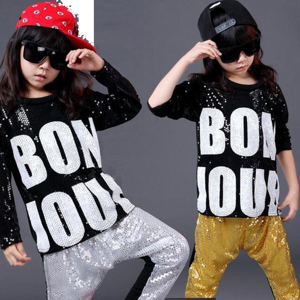 new kid girls boys sequined ballroom modern jazz hip hop dance costume pants, Black;red
new kid girls boys sequined ballroom modern jazz hip hop dance costume pants, Black;red