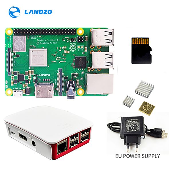 Raspberry Pi 3 B+ Plus Starter Kit 16G micro SD card + Original Case +5V/2.5A EU Power Supply with cable + Heat Sink
Raspberry Pi 3 B+ Plus Starter Kit 16G micro SD card + Original Case +5V/2.5A EU Power Supply with cable + Heat Sink