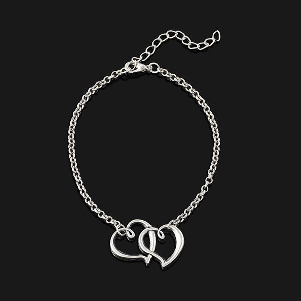 fashion sweet simple silver double heart shape anklet bracelet chain ankel beach foot sandal jewelry for women lady gift
fashion sweet simple silver double heart shape anklet bracelet chain ankel beach foot sandal jewelry for women lady gift