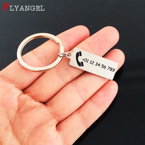customized phone number keychain anti-lost pendant keyring custom car bag fashion jewelry accessories men women key chain gift, Silver
customized phone number keychain anti-lost pendant keyring custom car bag fashion jewelry accessories men women key chain gift, Silver
