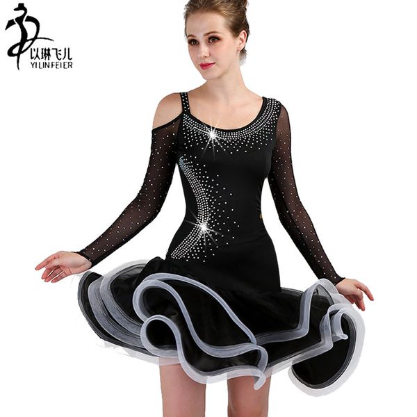 lq079 new latin dance dress latin competition dance skirt tutu girls luxuriant large size custom made ballroom dancing, Black;red
lq079 new latin dance dress latin competition dance skirt tutu girls luxuriant large size custom made ballroom dancing, Black;red