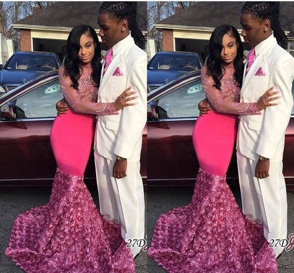 new luxury pink beads lace mermaid prom dresses with flower train 2018 long sleeves custom made couple fashion wear evening gowns ba8973, Black
new luxury pink beads lace mermaid prom dresses with flower train 2018 long sleeves custom made couple fashion wear evening gowns ba8973, Black