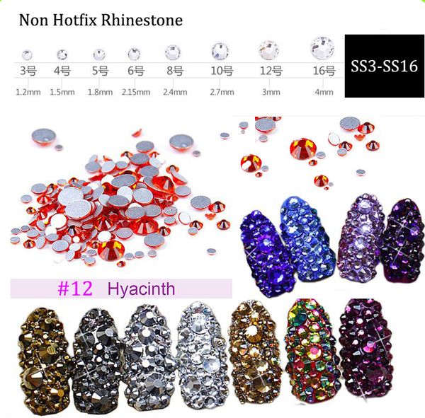 glass hyacinth rhinestones 3 ss4 ss5 ss6 ss10 ss12 ss16 1440 pcs non ix 3d nail art decorations flatback rhineston (no.12, Silver;gold
glass hyacinth rhinestones 3 ss4 ss5 ss6 ss10 ss12 ss16 1440 pcs non ix 3d nail art decorations flatback rhineston (no.12, Silver;gold