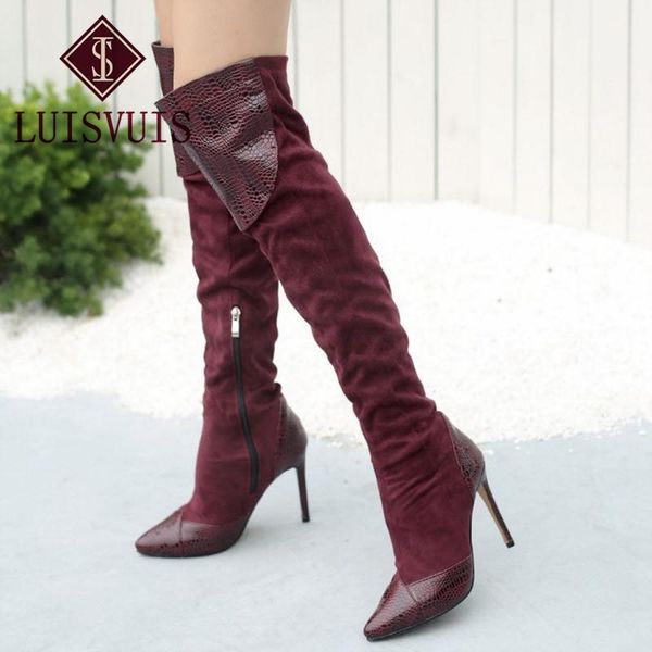 kemekiss plus size 33-46 women high heel boots patchwork pointed toe warm fur shoes women thin heel boots lady footwear, Black
kemekiss plus size 33-46 women high heel boots patchwork pointed toe warm fur shoes women thin heel boots lady footwear, Black