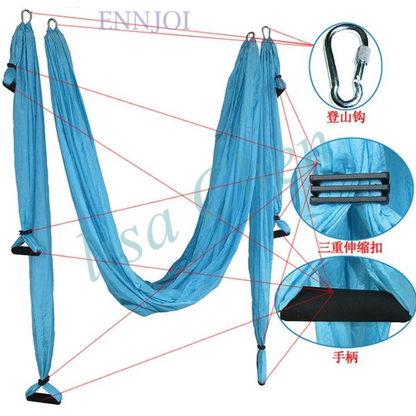 2.5m*1.5m bearing 500kg elastic exercise yoga hammock aerial swing anti-gravity yoga belt inversion trapeze hanging gym traction
2.5m*1.5m bearing 500kg elastic exercise yoga hammock aerial swing anti-gravity yoga belt inversion trapeze hanging gym traction