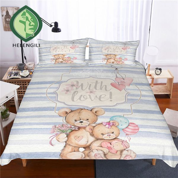 helengili 3d bedding set teddy bear print duvet cover set lifelike bedclothes with pillowcase bed home textiles #ted-13
helengili 3d bedding set teddy bear print duvet cover set lifelike bedclothes with pillowcase bed home textiles #ted-13