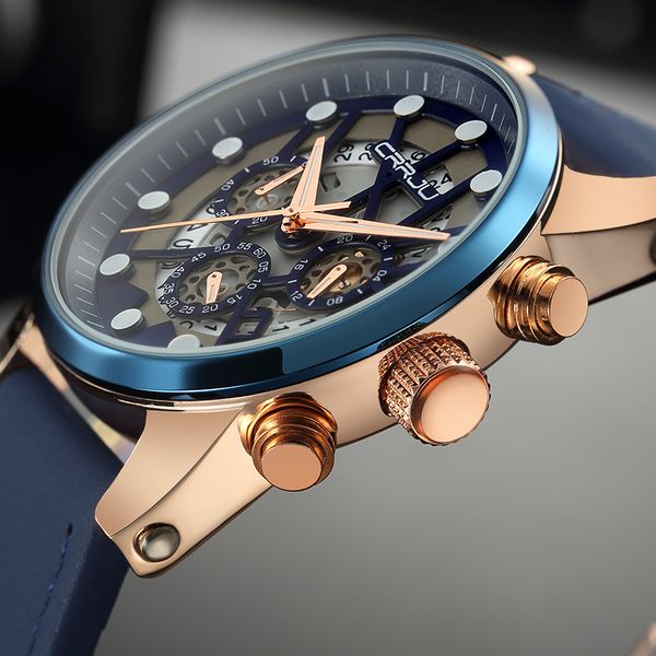 reloj hombre 2017 crrju fashion chronograph sport mens watches quartz watch clock relogio masculino, Slivery;brown
reloj hombre 2017 crrju fashion chronograph sport mens watches quartz watch clock relogio masculino, Slivery;brown