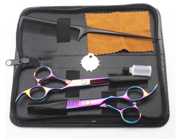 6inch hair dressing scissors flat teeth thinning scissors set kit hair care styling tools products hair scissors 4 color set comb bag hot
6inch hair dressing scissors flat teeth thinning scissors set kit hair care styling tools products hair scissors 4 color set comb bag hot